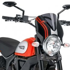 PUIG Větrný štít Retrovision Black Ducati Scrambler (15-22)