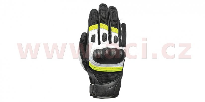 rukavice RP-6S, OXFORD (černé/žluté fluo/bílé)