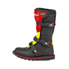 Dětské moto boty FORMA ROCK černo/červeno/žluté fluo