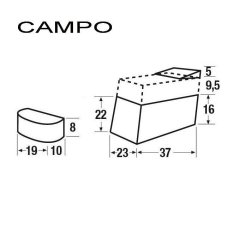 TANKBAG HELD CAMPO 14-20L
