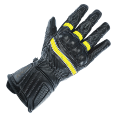 BÜSE Pit Lane Pro Sport rukavice černá / žlutá