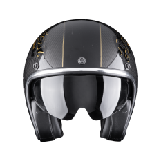 Moto přilba SCORPION BELFAST EVO ZIPPY černo/zlatá