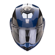 Moto přilba SCORPION EXO-TECH EVO TEAM modro/černo/bílá