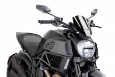 PUIG plexi štít New Generation Sport Ducati Diavel (14-18). Černý