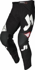 Dětské moto kalhoty JUST1 J-FLEX ARIA černo/bílé