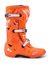 Boty TECH 10 SUPERVENTED, ALPINESTARS (oranžová fluo/černá/bílá) 2026