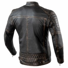 Moto bunda REBELHORN HUNTER PRO vintage černá kožená