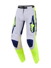 Kalhoty RACER AIR RIWAY, ALPINESTARS (světle šedá/žlutá fluo/modrá) 2026