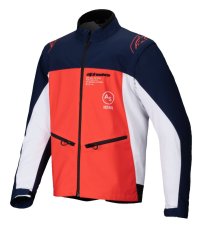 bunda LITE-DURA SOFTSHELL, ALPINESTARS (modrá/oranžová/bílá) 2025