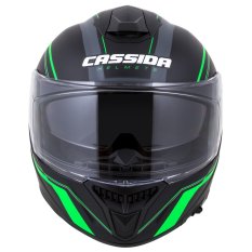 přilba Integral GT 2.0 Reptyl, CASSIDA (černá/zelená/bílá) balení vč. pinlock folie