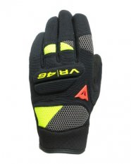 Moto rukavice DAINESE VR46 CURB SHORT černo/antracitově/neonově žluté