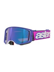 Brýle SUPERTECH VISION VISTA, ALPINESTARS (fialová/růžová fluo, zrcadlové modré plexi) 2026