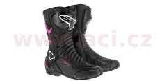 boty STELLA S-MX 6, ALPINESTARS - Itálie (černé/fialové/bílé)