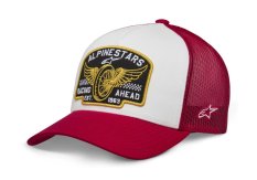 kšiltovka HERITAGE PATCHER, ALPINESTARS (bílá/červená)