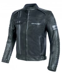 Pánská kožená moto bunda SPARK BRONO EVO, černá