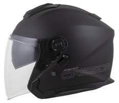 přilba Jet Tech 2.0 Solid, CASSIDA (černá matná/šedá) 2025
