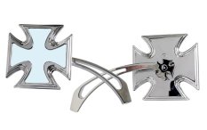 Zrcátko TechStar motiv maltézský kříž, pár