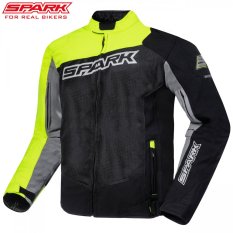 Pánská textilní moto bunda SPARK MONTAUK, fluo