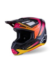Přilba SM7 RISE, ALPINESTARS (černá/žlutá/růžová fluo) 2026