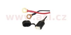 prodloužený kabel s očkovými klipy a pojistkou, OXFORD - Anglie (délka kabelu 0,5 m)