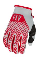 rukavice KINETIC, FLY RACING - USA 2023 (červená/šedá)