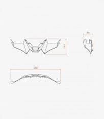 Přední spoilery PUIG 21129J DOWNFORCE matná černá