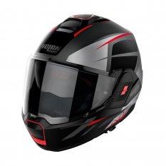 Moto helma Nolan N120-1 Nightlife N-com Flat Lava Grey 25