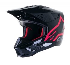 Přilba S-M5 COMPASS, ALPINESTARS (černá/růžová)