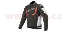 bunda T-GP R V2 WATERPROOF, ALPINESTARS (černá/bílá/červená)-KOPIE