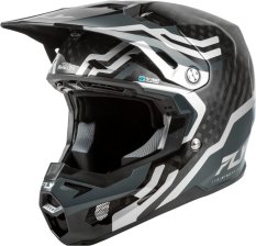 přilba FORMULA S CARBON BYTE, FLY RACING - USA (/carbon/šedá/stříbrná)