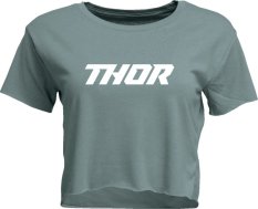 Dámské top tričko THOR Corp Crop světle modré