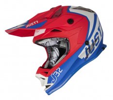 Dětská helma JUST1 J32 VERTIGO modro/bílo/červená