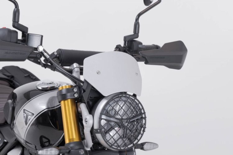 Čelní sklo Triumph Scrambler 400 X (23-) - stříbrné