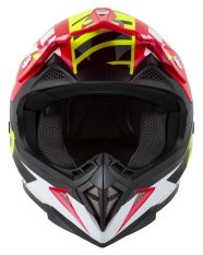 přilba X1.9 TARGA, ZED (červená/žlutá fluo/černá/bílá) 2025