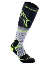 ponožky MX PRO, ALPINESTARS (černá/žlutá fluo/šedá) 2024