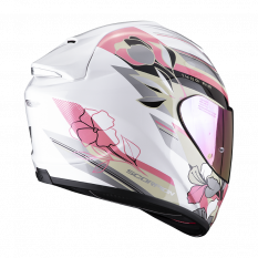 Moto přilba SCORPION EXO-1400 AIR GAIA perleťové bílo/růžová
