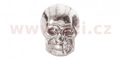 kovové čepičky ventilků Skull, OXFORD - Anglie (stříbrná, pár)