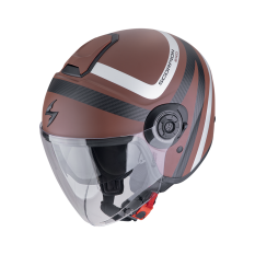 Moto přilba SCORPION EXO-CITY II RIVA matná hnědo/stříbrná
