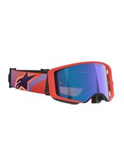 Brýle SUPERTECH VISION CORP, ALPINESTARS (oranžová/fialová, zrcadlové modré plexi) 2026