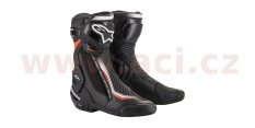 boty SMX PLUS 2020, ALPINESTARS (černá/bílá/ červená fluo)
