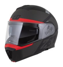přilba F19, ZED (černá matná/červená fluo/šedá) 2025