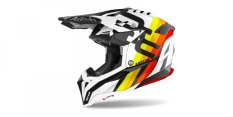 AVIATOR 3.0 Rainbow, AIROH - Itálie (lesklá bílá) 2021