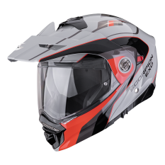 Moto přilba SCORPION ADX-2 KAMPS šedo/červená