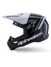 Přilba S-M3 RADIUM, ALPINESTARS (černá/bílá/šedá) 2026