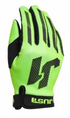 Moto rukavice JUST1 J-FORCE X fluo zeleno/černé