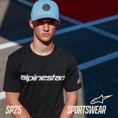 triko LINEAR WORDMARK 2.0 CSF, ALPINESTARS (černá/bílá)